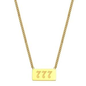 777 Angel Number Pendant Necklace